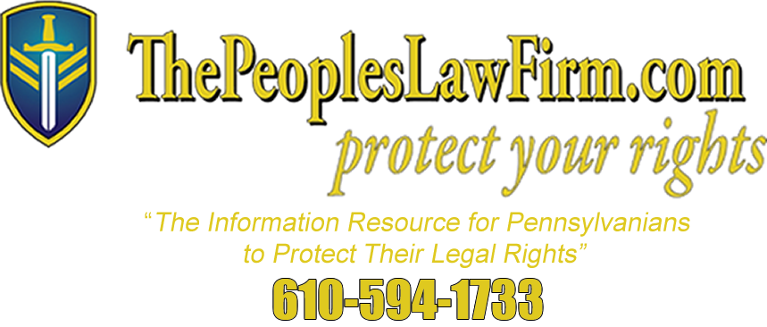 The Peoples Law Firm.com Phone: 610-594-1733